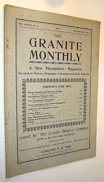 The Granite Monthly - A New Hampshire Magazine of Literature, History, and State Progress, May, 1906, Vol. XXXVIII, No. 5 - Helen Peabody and Western College