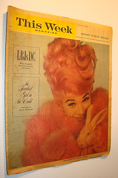 This Week Magazine, March 15, 1964 - Insert to the Boston Sunday Herald: Shirley MacLaine Cover Photo in Her Custume for the film