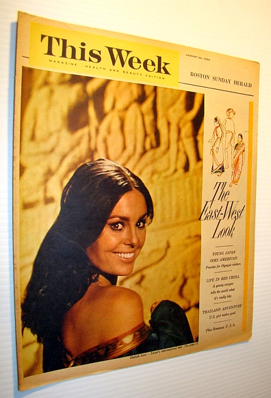 Image for This Week Magazine, August 30, 1964 - Insert to the Boston Sunday Herald: Stunning Cover Photo of Daliah Lavi / Feature Stories From Asia / The Tai Family This Week Magazine, August 30, 1964 - Insert to the Boston Sunday Herald: Stunning Cover Photo of Daliah Lavi / Feature Stories From Asia / The Tai Family