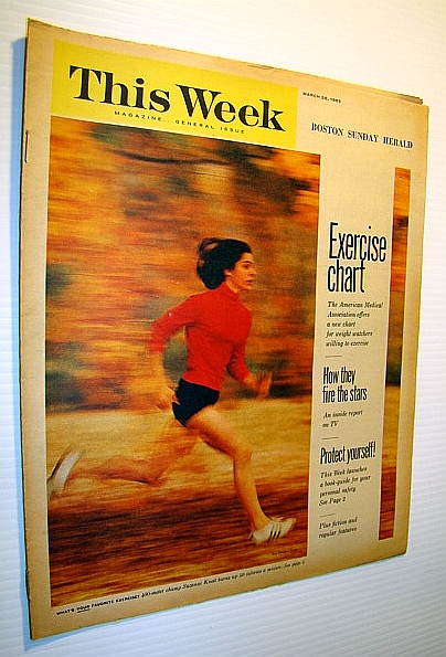 Image for This Week Magazine, March 28 1965 - Insert to the Boston Sunday Herald: Cover Photo of 400-Meter Champ Suzanne Knott This Week Magazine, March 28 1965 - Insert to the Boston Sunday Herald: Cover Photo of 400-Meter Champ Suzanne Knott