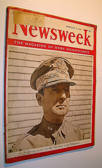 Newsweek - The Magazine of News Significance, February 8, 1943: General Douglas MacArthur Cover Photo
