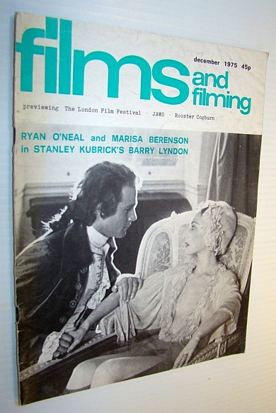 Films and Filming Magazine, December 1975 - Cover Photo from Stanley Kubrick's 'Barry Lyndon'