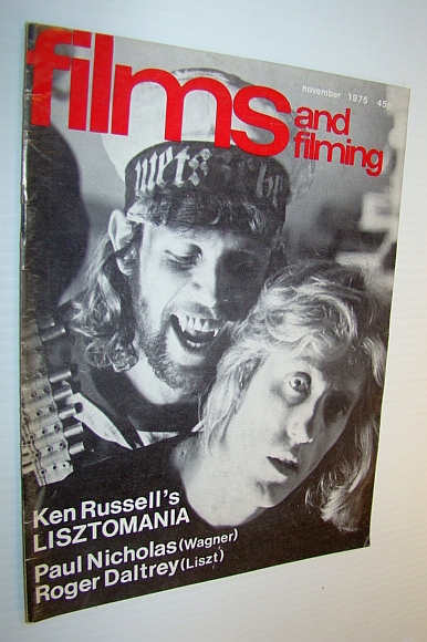 Films and Filming Magazine, November 1975 - Cover Photo of Paul Nicholas and Roger Daltrey in 'Lisztomania'