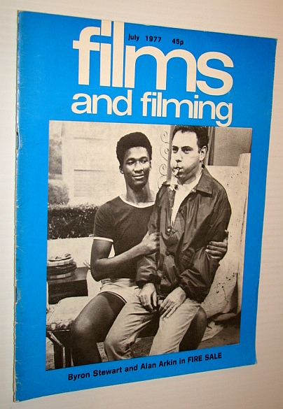 Films and Filming Magazine, July 1977 - Cover Photo of Byron Stewart and Alan Arkin in 'Fire Sale'