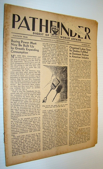 Pathfinder Magazine - A Weekly Digest of World Affairs, September 9, 1933 - National Recovery Administration (NRA)
