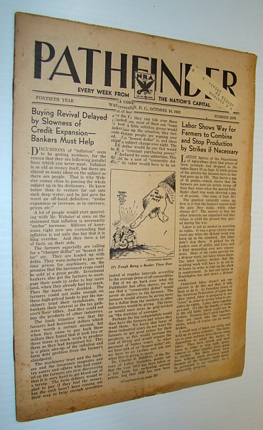 Pathfinder Magazine - A Weekly Digest of World Affairs From the Nation's Capital, October 14, 1933 - Gold Hoarding Prosecutions