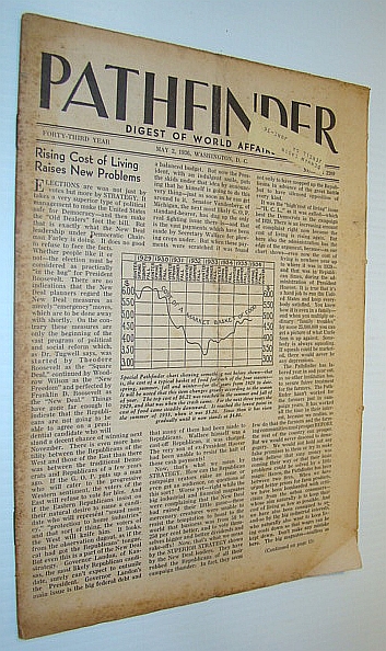 Pathfinder Magazine - A Weekly Digest of World Affairs From the Nation's Capital, May 2, 1936 - Rising Cost of Living Raises New Problems / Amelia Earhart
