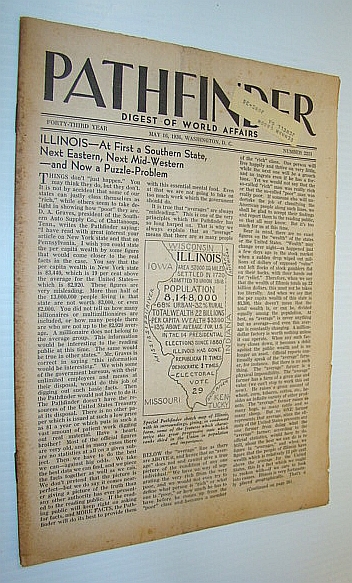 Pathfinder Magazine - A Weekly Digest of World Affairs From the Nation's Capital, May 16, 1936 - Feature Coverage of Illinois