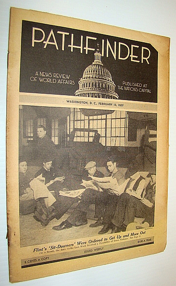 Pathfinder Magazine - A Weekly News Review of World Affairs, February 13, 1937 - Cover Photo of 