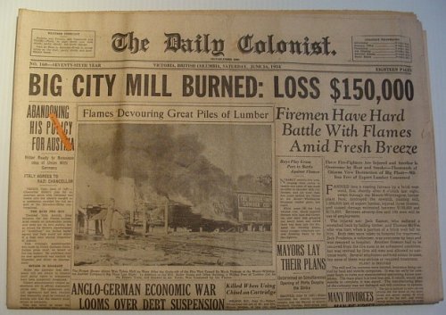 The Daily Colonist, Sunday June 16, 1934, Victoria, British Columbia Newspaper