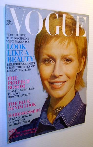 Vogue Magazine (US) 15 January 1971 - Catherine Jourdan Cover Photo