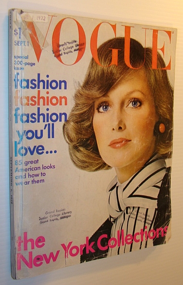 Vogue Magazine (US), September 1, 1972 - The Big Annual September Issue - Over 300 Pages
