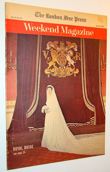 Weekend Magazine, 25 May 1963 - Princess Alexandra of Kent Bridal Cover Photo