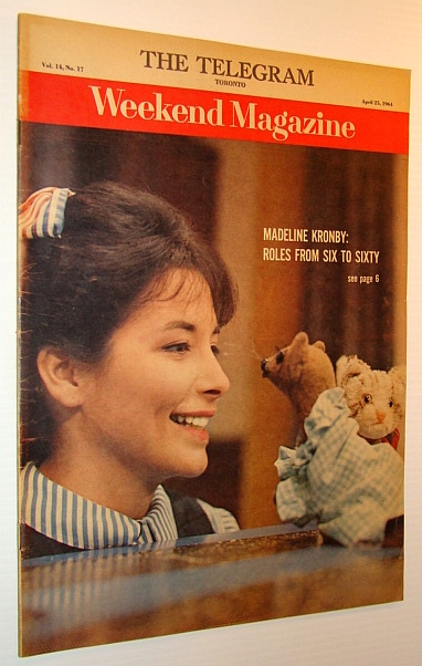 Weekend Magazine, 25 April 1964 (Newspaper Insert) - Madeline Kronby Cover Photo