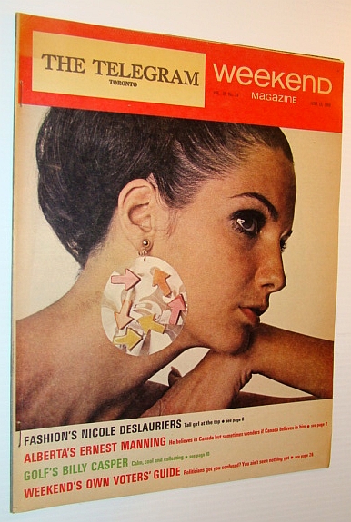 Weekend Magazine, 15 June 1968 (Newspaper Insert) - Nicole Deslauriers Cover Photo