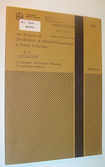 An Analysis of Distribution of Mineral Occurrences in British Columbia: Bulletin No. 68