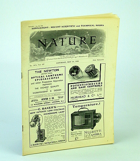 Image for Nature Magazine, No. 3474, Vol. 137, Saturday, May 30, 1936 - Reported Occurrence of European Fishes on the Tavoy Coast, Burma Nature Magazine, No. 3474, Vol. 137, Saturday, May 30, 1936 - Reported Occurrence of European Fishes on the Tavoy Coast, Burma