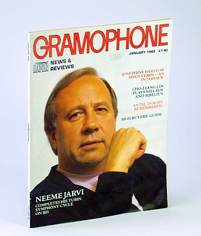 Image for Gramophone Magazine, January (Jan.) 1989 - Neeme Jarvi Cover Photo Gramophone Magazine, January (Jan.) 1989 - Neeme Jarvi Cover Photo