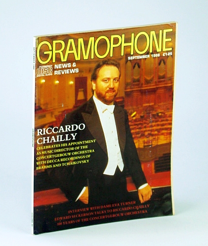 Image for Gramophone Magazine, September (Sept.) 1988 - Riccardo Chailly Cover Photo Gramophone Magazine, September (Sept.) 1988 - Riccardo Chailly Cover Photo