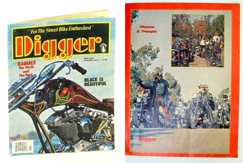 Digger Magazine - For The Street Bike Enthusiast, May 1976, Volume 1, No. 4 - George Baca's 