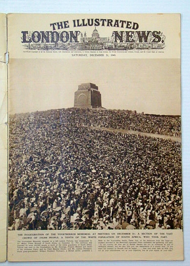 The Illustrated London News, December (Dec.) 31, 1949 - Inauguration of the Voortrekker Memorial