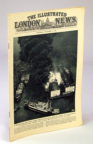 The Illustrated London News, November (Nov.) 19, 1949 - Merseyside Dock Fire