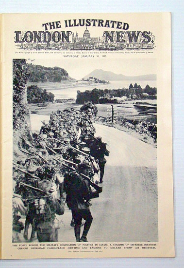The Illustrated London News, January (Jan.) 30, 1937: Japanese Camouflage / 5500 tons of Gold for Fort Knox