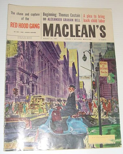 Maclean's Magazine, August 27, 1960 - How I Captured Quebec's Red Hood Gang