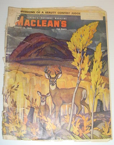 Maclean's Magazine, October 15, 1949 *U-BOATS AND THE BATTLE OF THE ST. LAWRENCE*