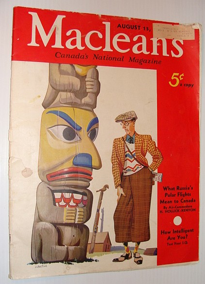 Maclean's Magazine, August 15, 1937 *Rabbit Maranville - Manager of the Montreal Royals*