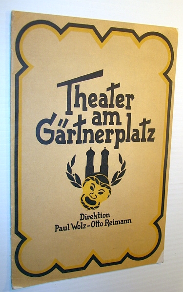 Theater Zeitung, August 1934, Nummer 15 - Theater am Gartnerplatz - Paganini Theatre Program