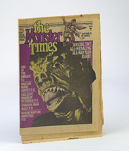 The Monster Times - The World's First Newspaper of Horror, Sci-Fi and Fantasy, Volume 1, No.31 - March (Mar.) 1974 - Ray Bradbury Interview