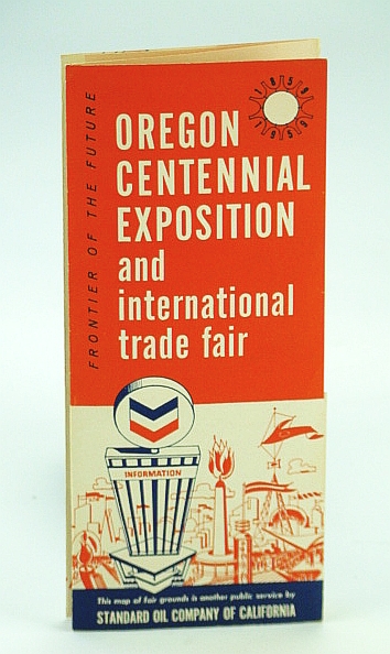 Oregon Centennial Exposition and International Trade Fair, 1959: Promotional Map and Pamphlet