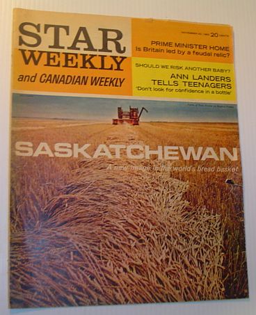 Star Weekly and Canadian Weekly (Magazine), 23 November 1963 - Saskatchewan Feature