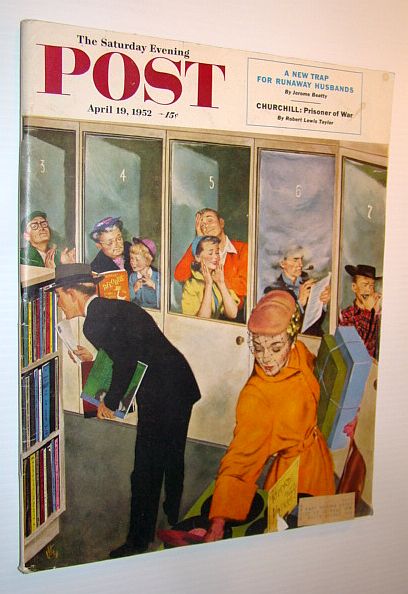 The Saturday Evening Post, April 19, 1952 - The Amazing Mr. Churchill / The Man Who Sets Off Atom Bombs / Sardi's