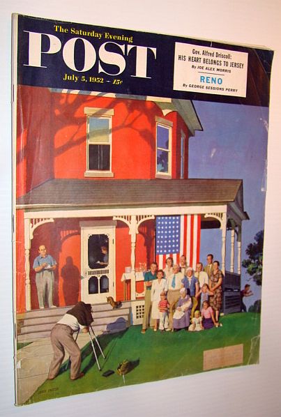 The Saturday Evening Post, July 5, 1952 - Reno / Gov. Alfred Driscoll
