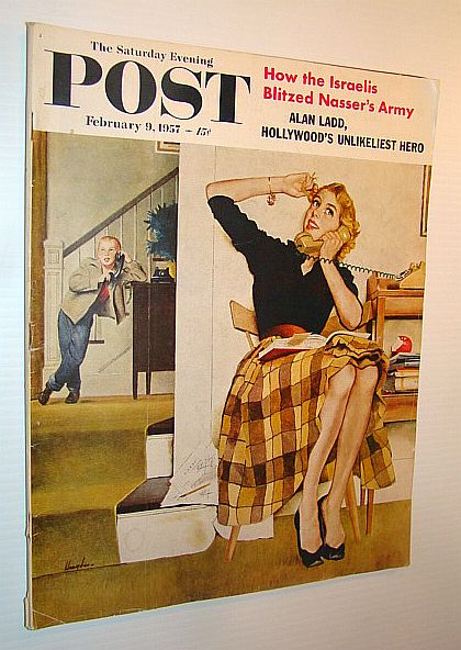 The Saturday Evening Post, February 9, 1957 - How the Israelis Blitzed Nasser's Army / Jamestown Restoration / Alan Ladd / Kitimat, British Columbia