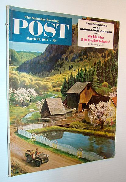 The Saturday Evening Post, March 23, 1957 - Victor Borge / Operation Sharkbait / Preventing Premature Births