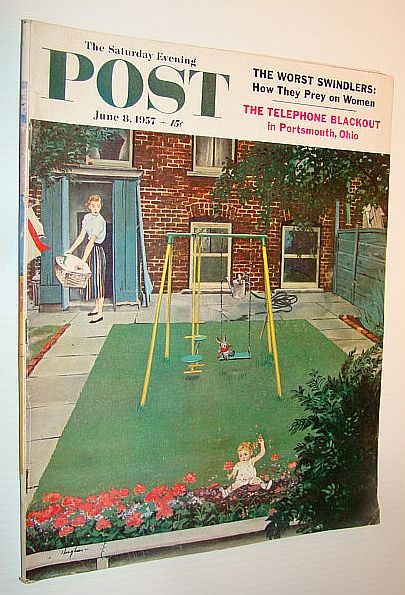 The Saturday Evening Post, June 8 1957 - Our Neutral Friends the Austrians / How Swindlers Prey on Women / Jasper Park Lodge