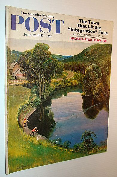 The Saturday Evening Post, June 22, 1957 - Kirk Douglas Tells His Story / Summerton, South Carolina - 