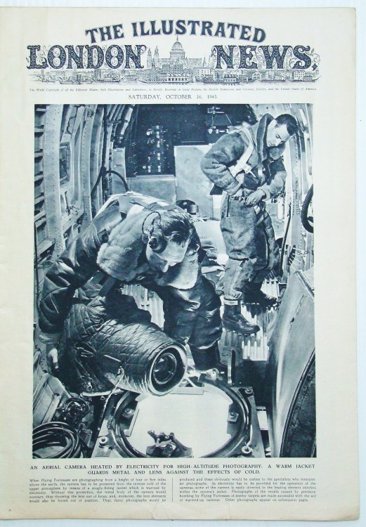 The Illustrated London News (ILN), October (Oct.) 16, 1943- Aerial Photography