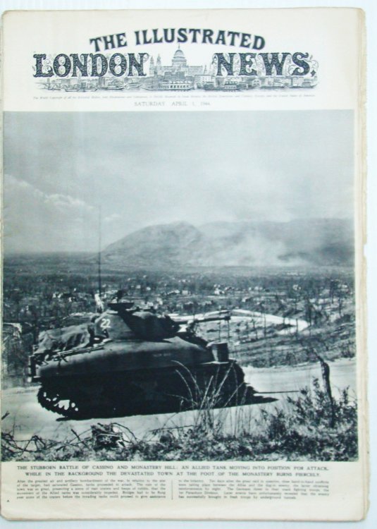 The Illustrated London News (ILN), April (Apr.) 1, 1944 - The Battle of Cassino / The Battle of Berlin