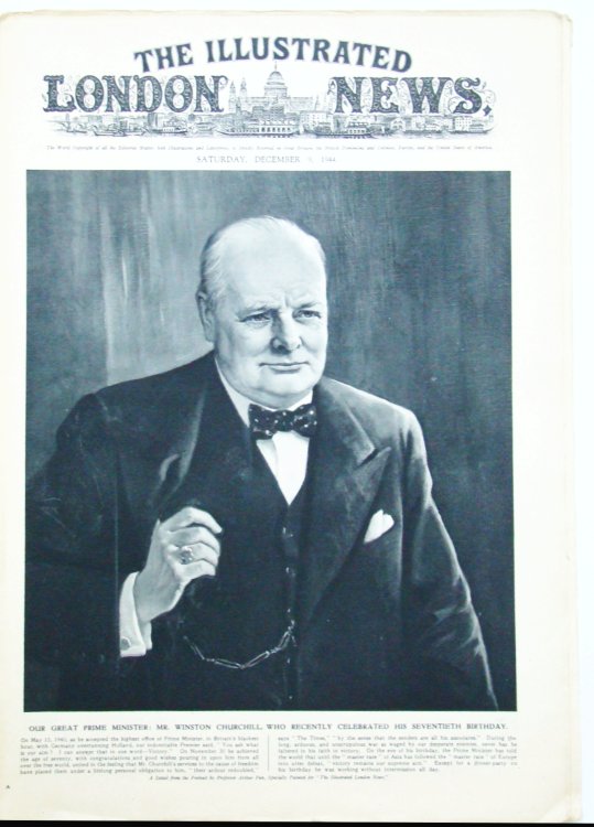 The Illustrated London News (ILN), December (Dec.) 9, 1944 - Burma Battlefields / The V-2 Rocket Drive System