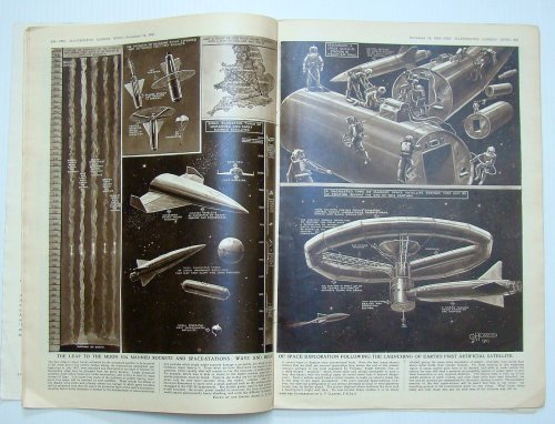 The Illustrated London News (ILN), November (Nov.) 12, 1955: Sabha Battle / Space Station Art; / New Florida Bridges