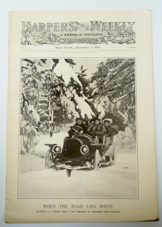 Harper's Weekly (Magazine), January (Jan.) 7, 1911, Vol. LV, No. 2820 - Motor Car Issue