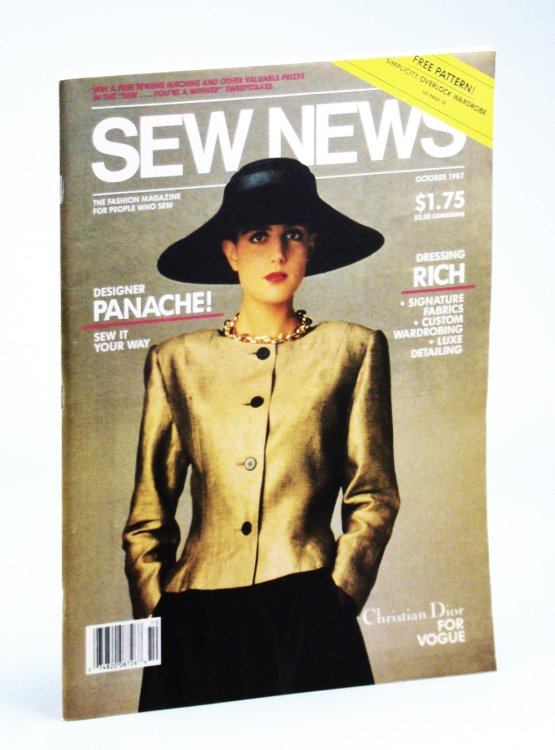 Sew News - The Fashion Magazine For People Who Sew, Number 61, October [Oct.] 1987 - Designer Panache!