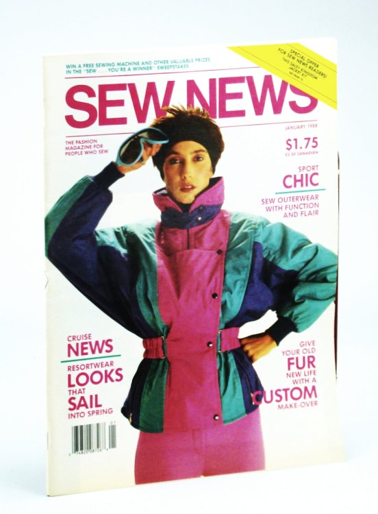 Sew News - The Fashion Magazine For People Who Sew, Number 64, January [Jan], 1988 - Kerstin Martensson Interview