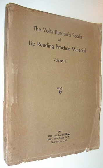 The Volta Bureau's Books of Lip Reading Practice Material: Volume II (2)