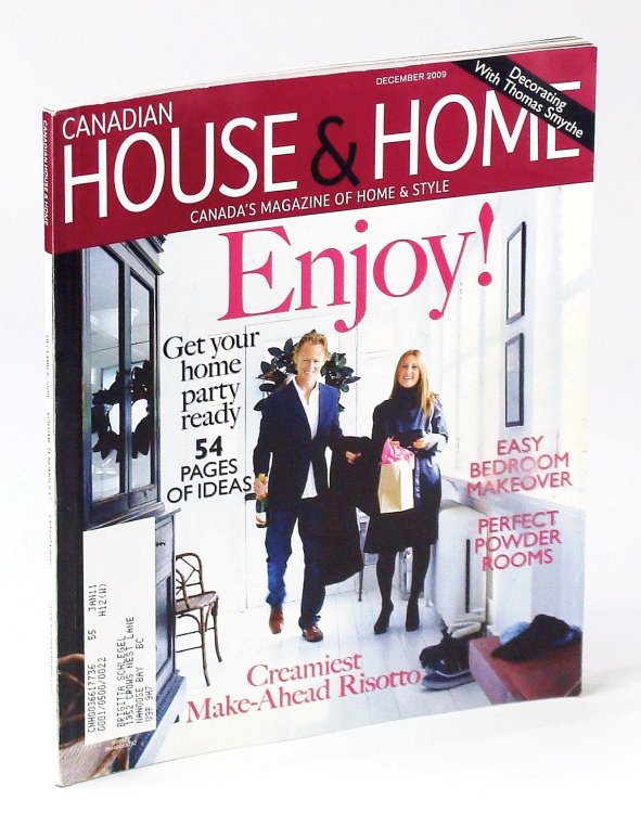 Canadian House & Home, Canada's Magazine of Home & Style, December 2009 - Decorating with Thomas Smythe