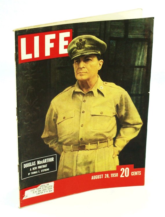 Life Magazine, August [Aug.] 28, 1950 - General Douglas MacArthur Color Cover Portrait